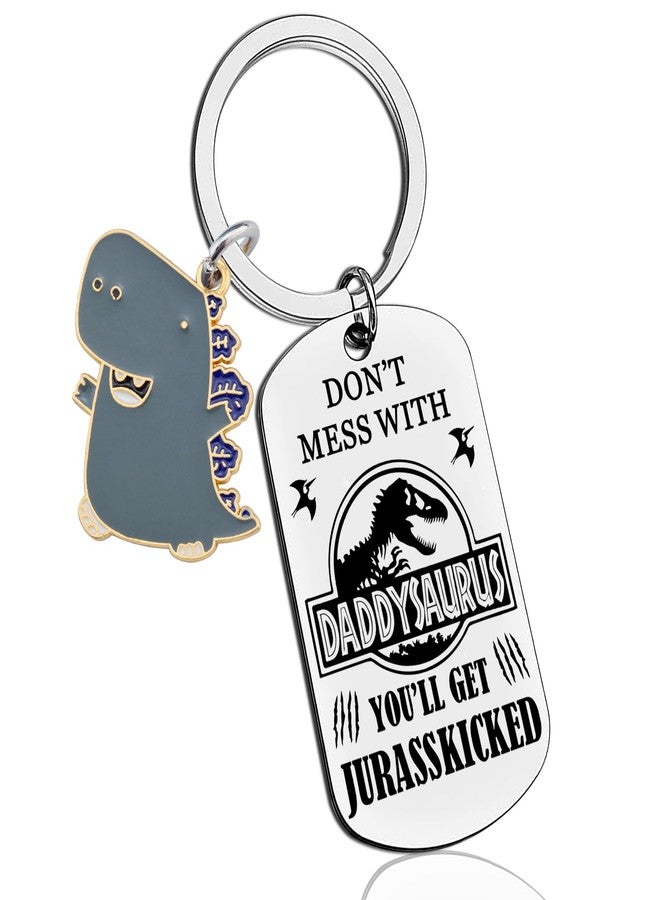 AOBIURV Fathers Day Keychain Gifts From Daughter Son Funny Dad Keychian Birthday Gifts for Husband New Dad Men Birthday Christmas Day Keyring - Image 1
